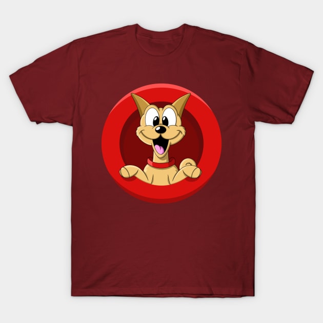Gunner The Dog Logo T-Shirt by Ryan Bray Art